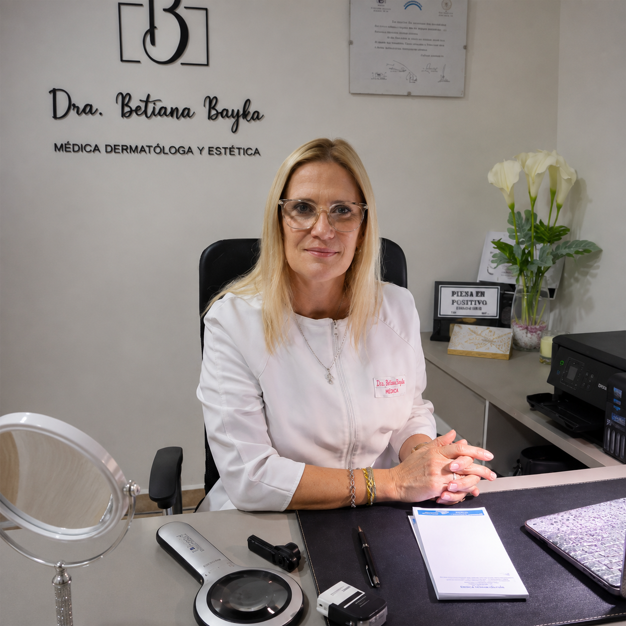 Dra. Betiana Boyko en su consultorio